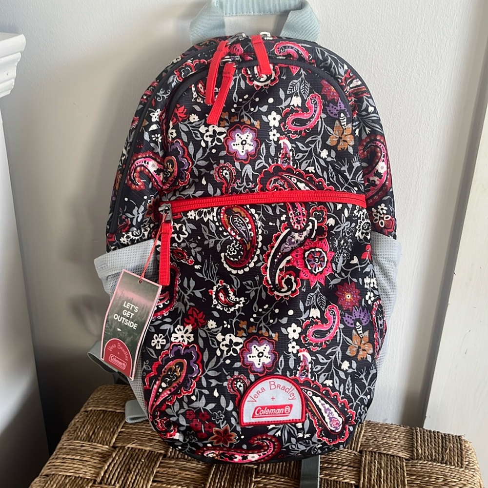 New! Vera Bradley Coleman Eden paisley backpack